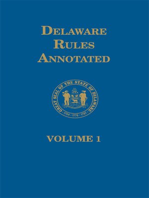 cover image of Delaware Court Rules Annotated